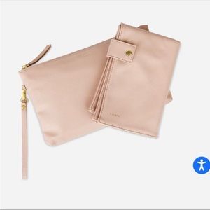 Pre Owned Fawn Design in Warm Blush Color Clutch Bag & Changing Mat